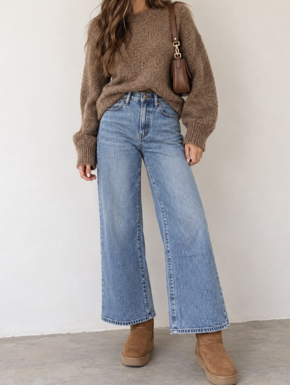 Madewell The Perfect Vintage Wide-Leg Crop Denim Jeans Blue High Rise Size 28